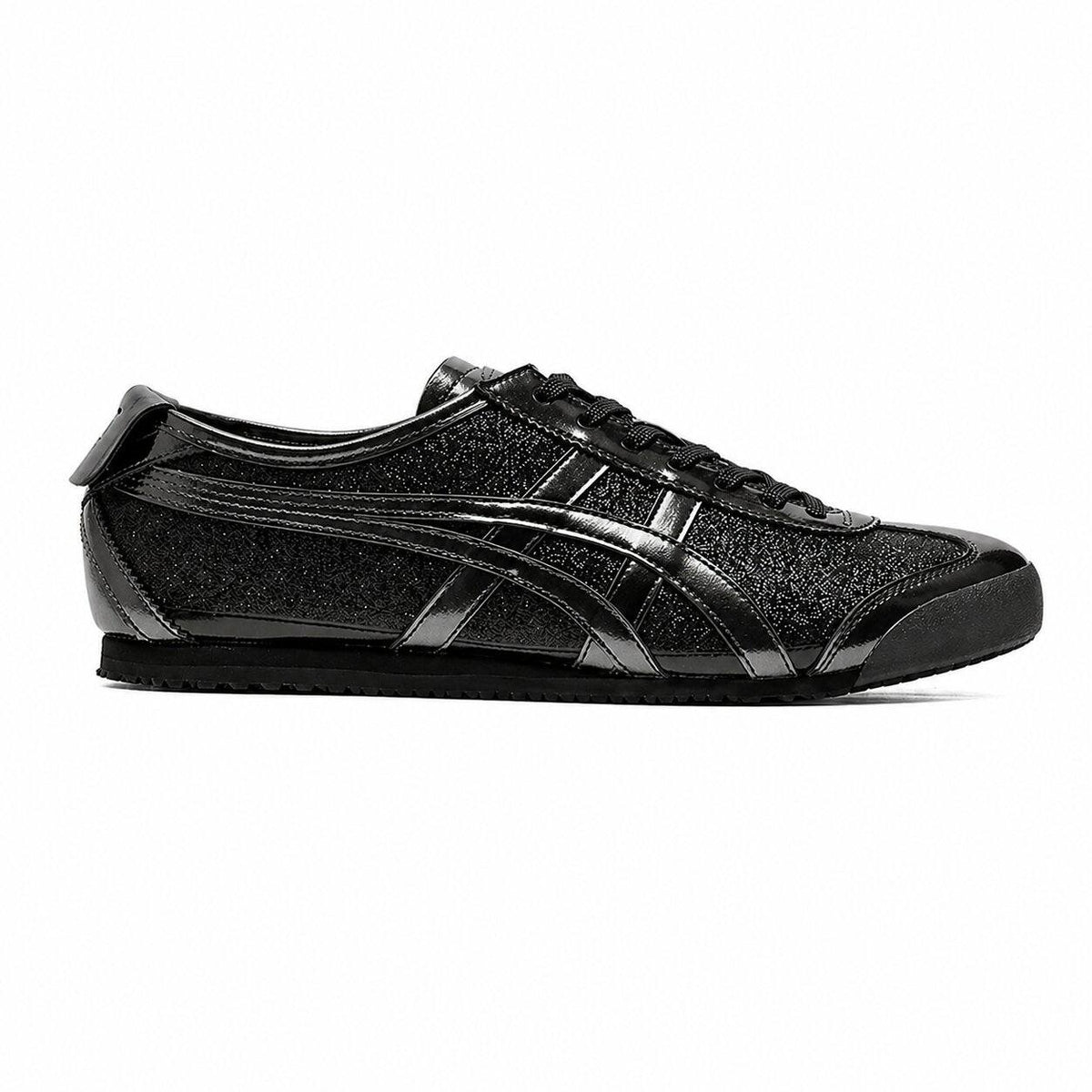 Tênis Onitsuka Tiger Mexico 66 Glitter Pack Black Gunmetal Preto