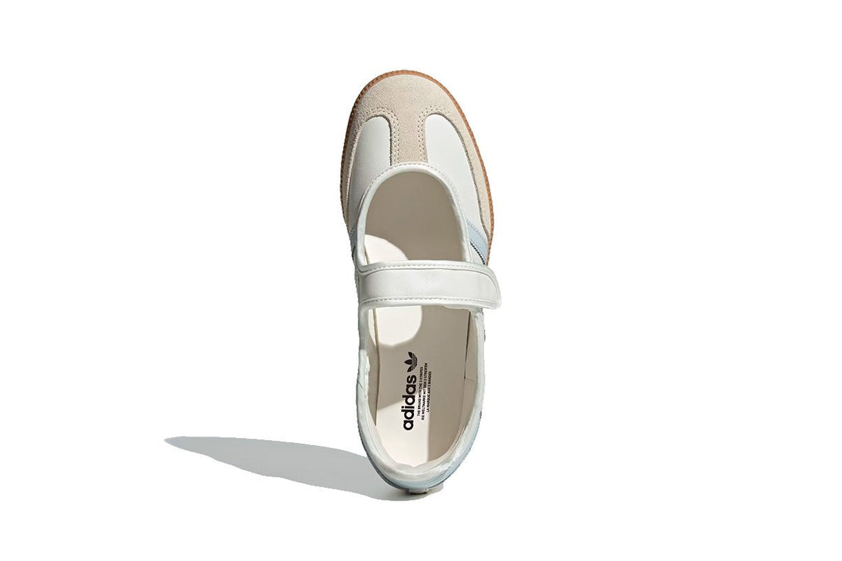 Tênis Adidas Samba Jane White Blue Gum Branco