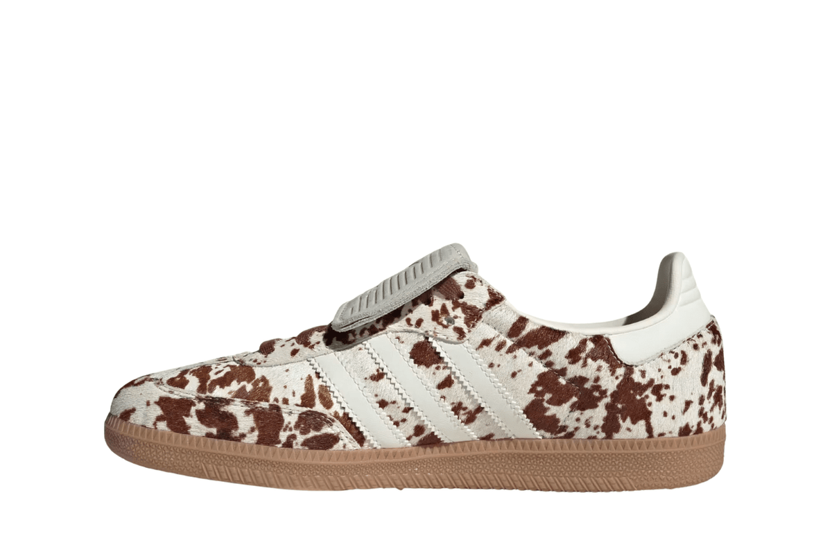 Tênis Adidas Samba LT Cow Print Brown White Marrom
