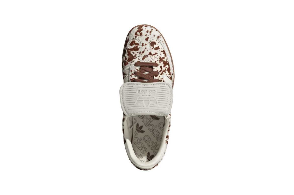 Tênis Adidas Samba LT Cow Print Brown White Marrom
