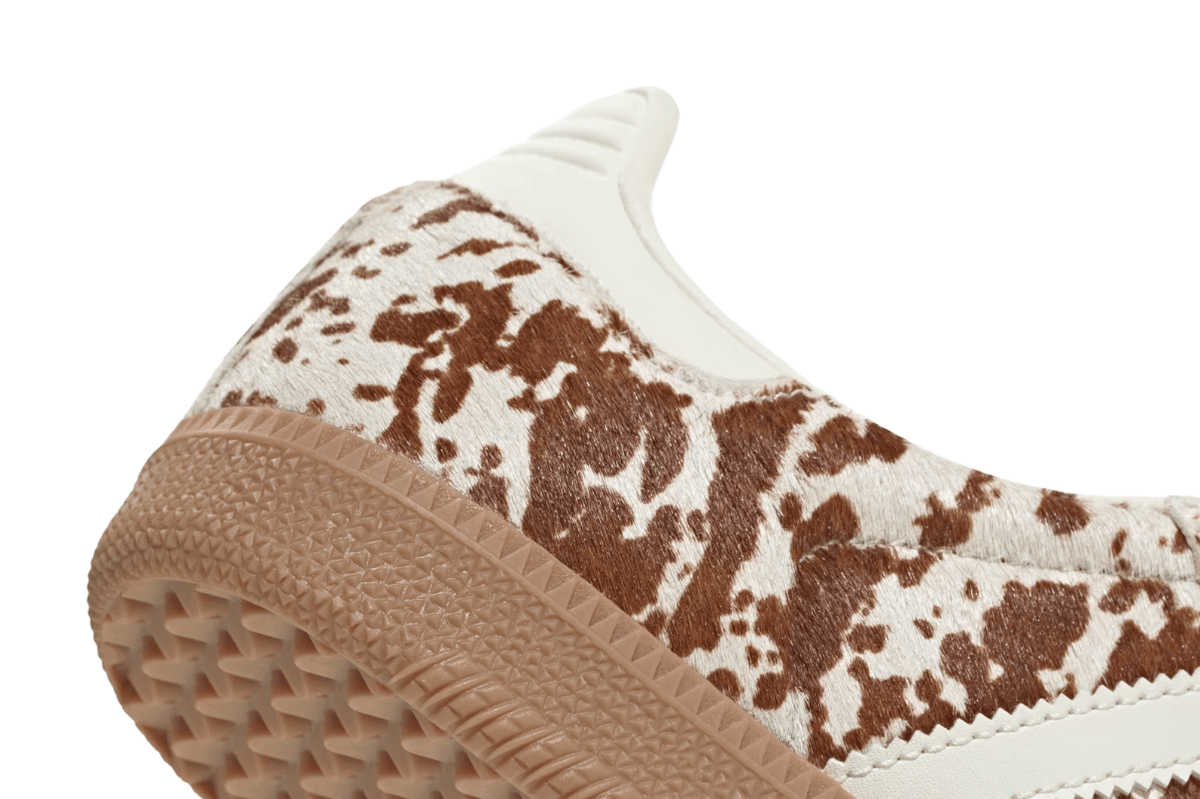 Tênis Adidas Samba LT Cow Print Brown White Marrom