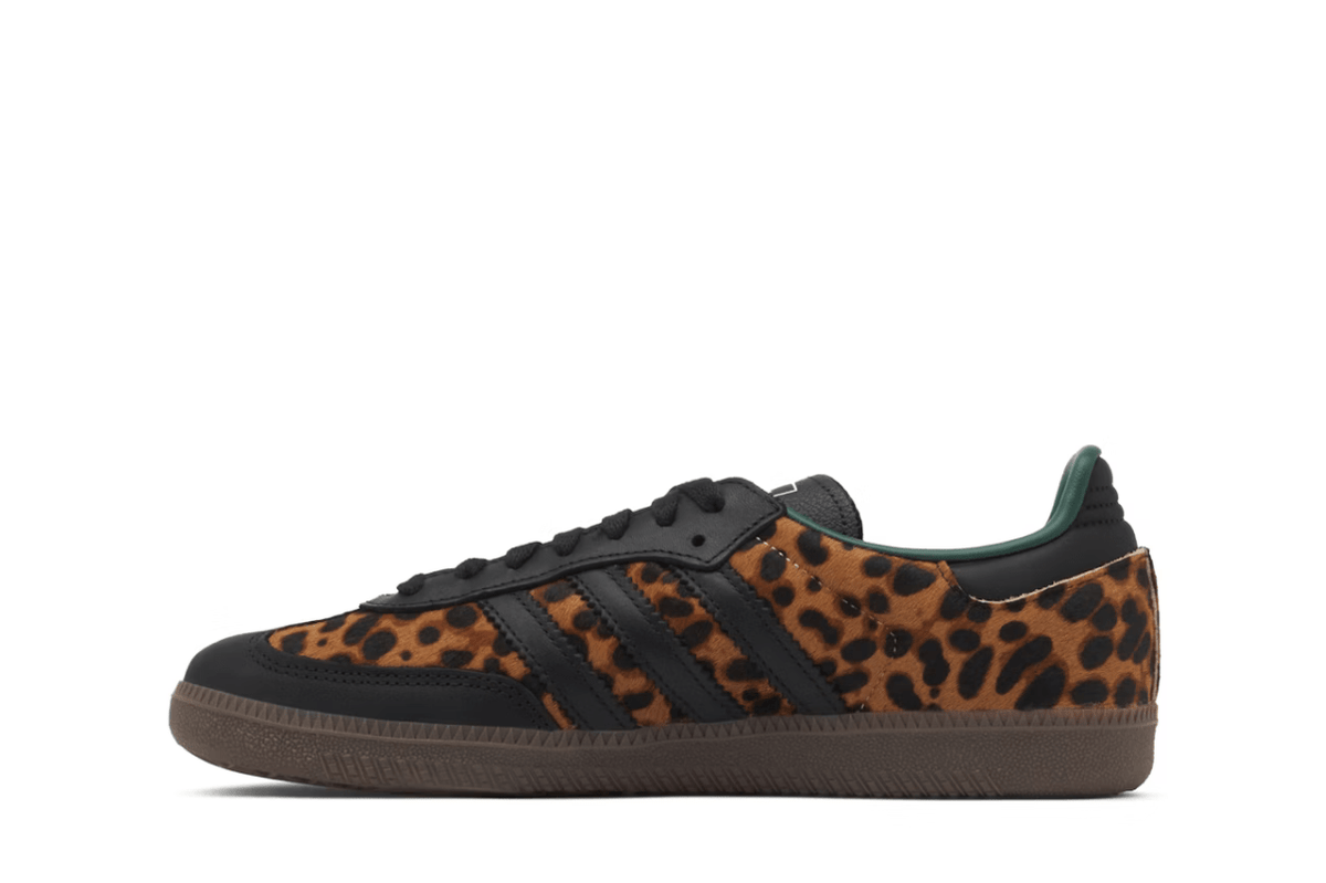 Tênis adidas Samba Og Collegiate Green Leopard Marrom