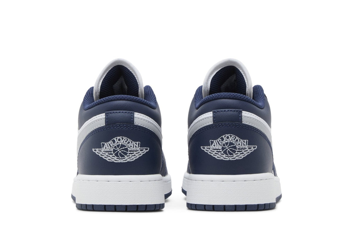 Tênis Nike Air Jordan 1 Low Midnight Navy Wolf Grey Azul Marinho