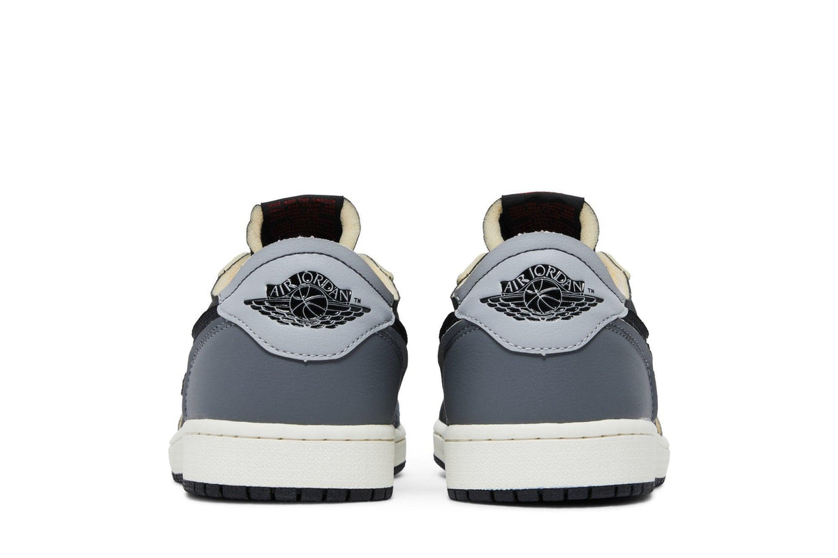Tênis Nike Air Jordan 1 Low OG EX Black and Smoke Grey Cinza