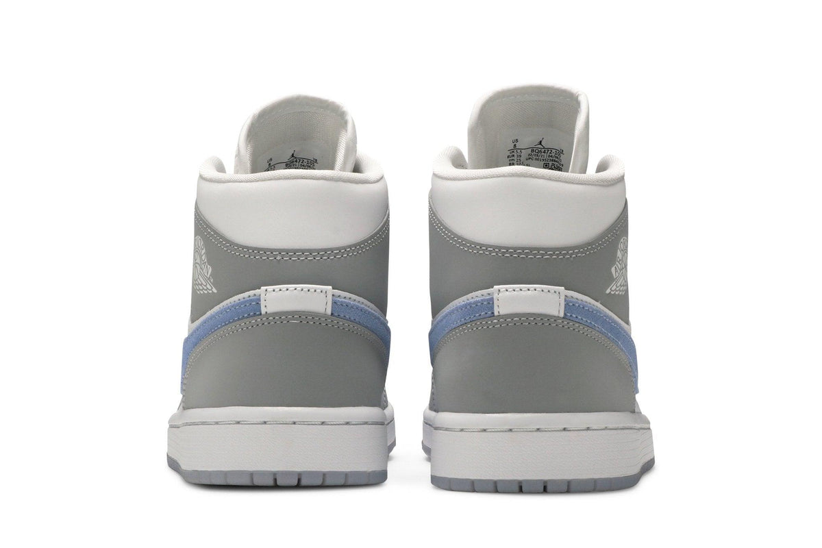 Tênis Nike Air Jordan 1 Mid Wolf Grey Cinza