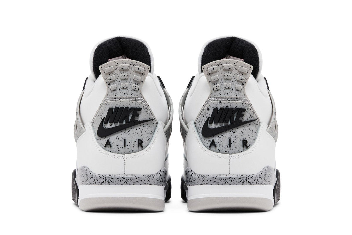 Tênis Nike Air Jordan 4 Retro OG Nike White Cement Couro Branco