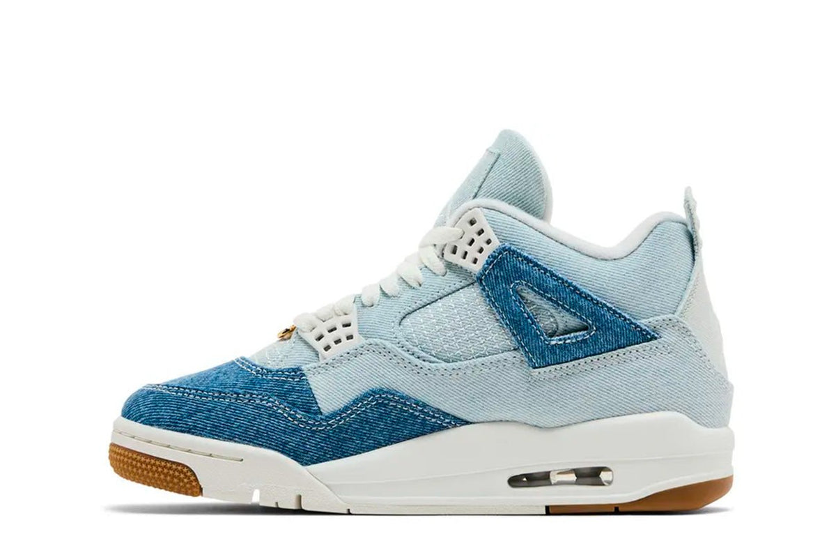Tênis Nike Air Jordan 4 Retro TEX Worn Blue Denim Azul