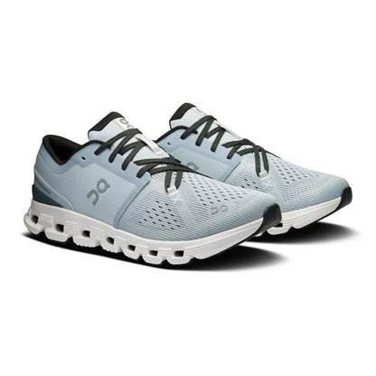 Tênis On Running Cloud X 4 Azul Claro Cinza