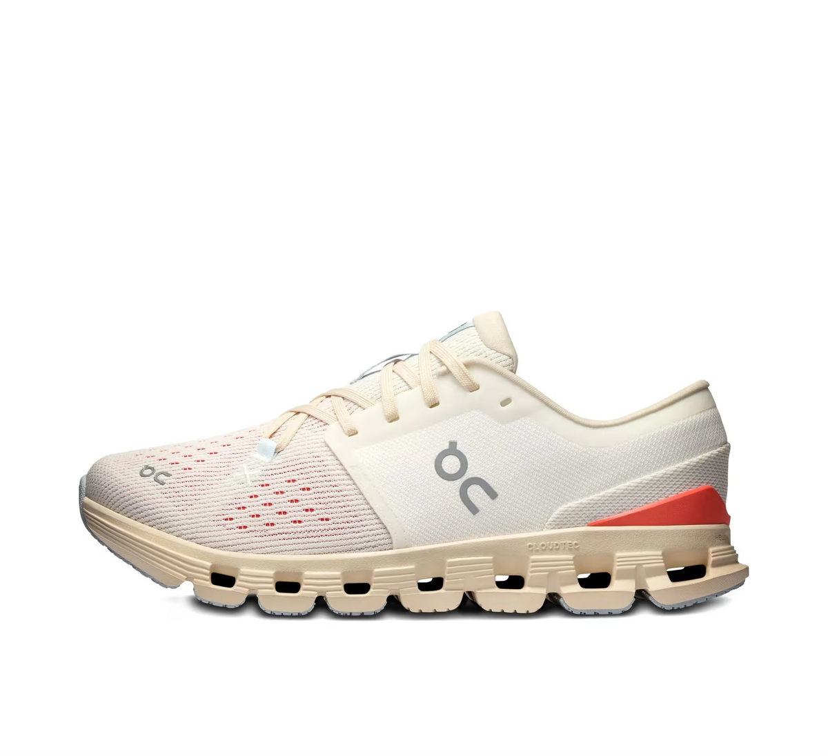 Tênis On Running Cloud X 4 Branco Salmão