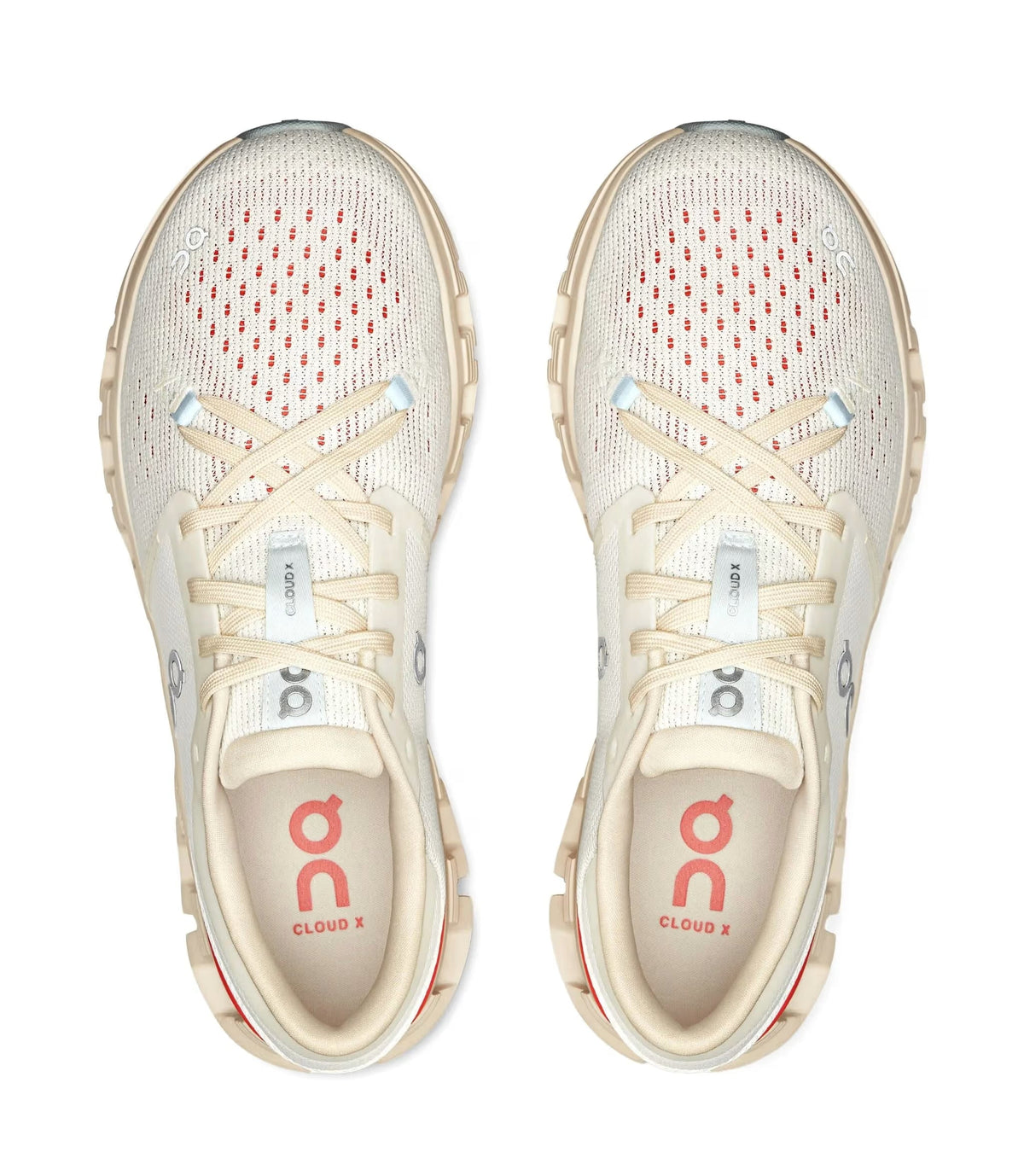 Tênis On Running Cloud X 4 Branco Salmão