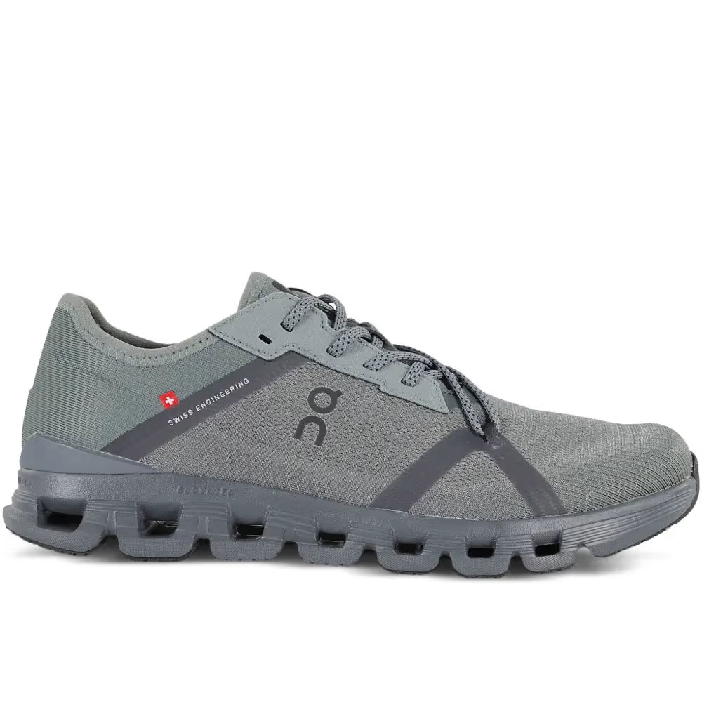 Tênis On Running Cloud X 4 Verde Olive Cinza