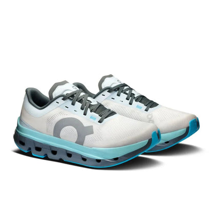 Tênis On Running Cloudflow 5 Cinza Azul Claro