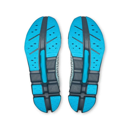 Tênis On Running Cloudflow 5 Cinza Azul Claro