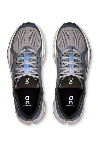 Tênis On Running Cloudrunner 2 Cinza Azul Celeste