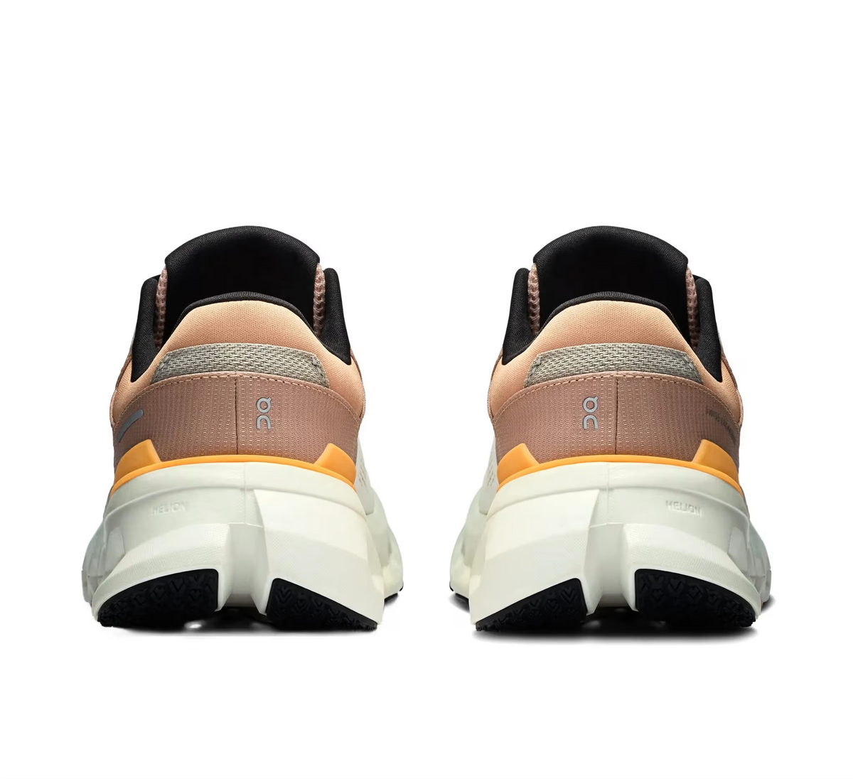 Tênis On Running Cloudrunner 2 Creme Marrom Laranja