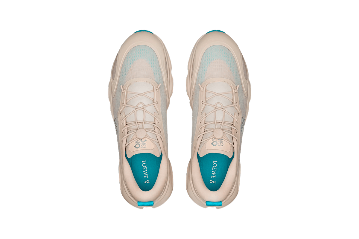 Tênis On Running Cloudsolo Loewe Sand Turquoise Bege