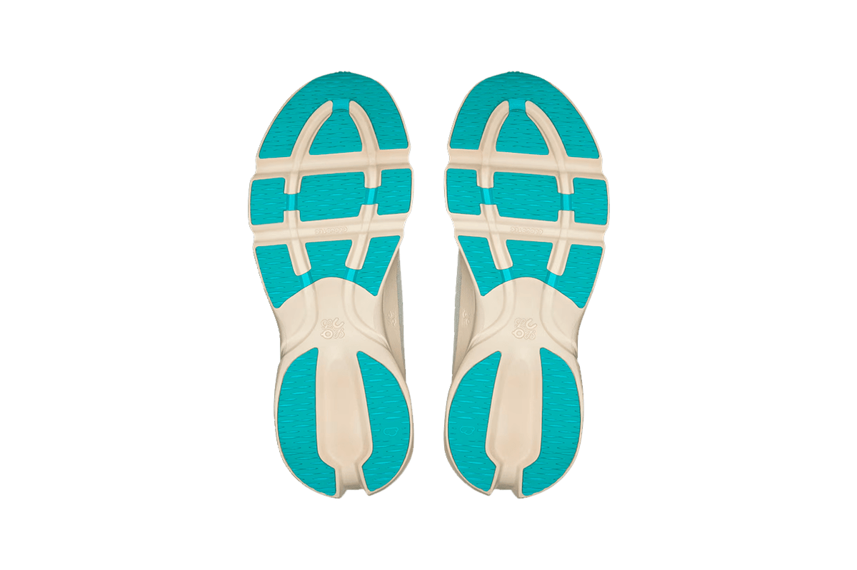 Tênis On Running Cloudsolo Loewe Sand Turquoise Bege