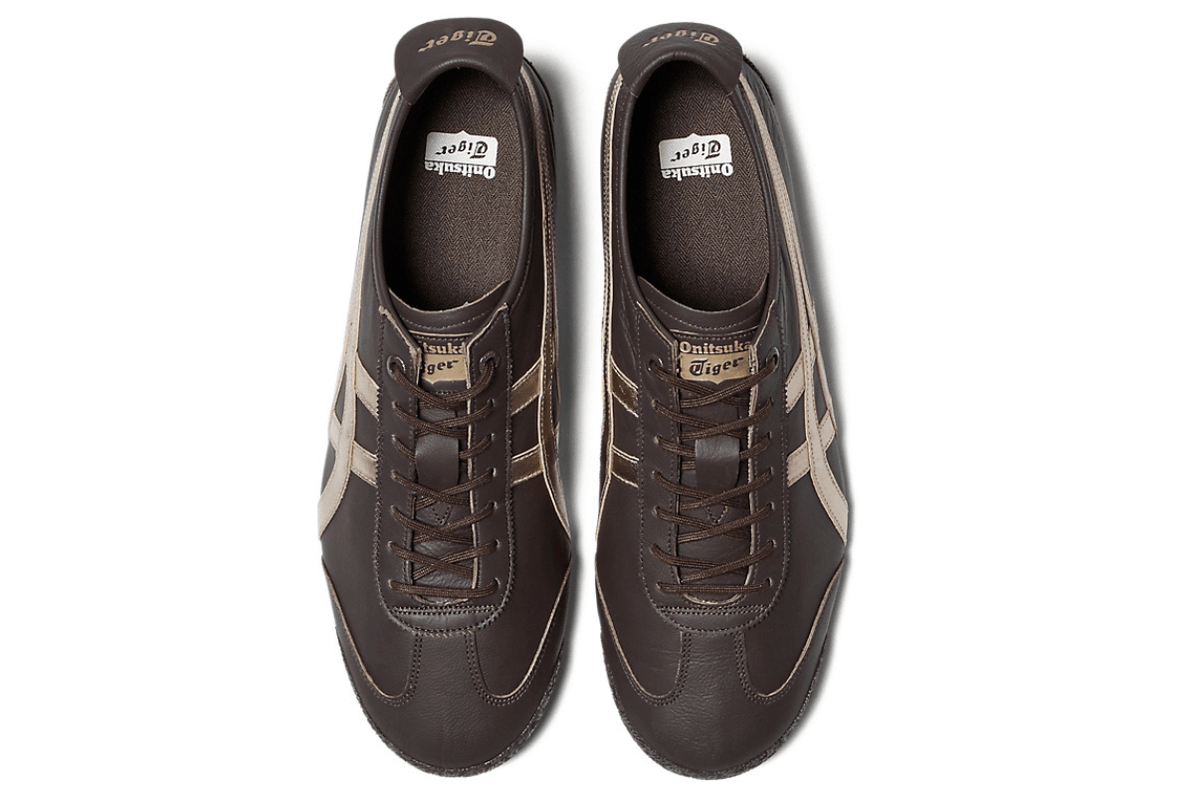 Tênis Onitsuka Tiger Mexico 66 SD Licorice Brown Champagne Marrom