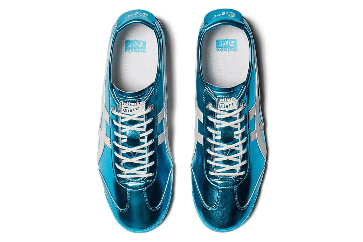 Tênis Onitsuka Tiger Mexico 66 SD Metallic Series Pale Mint Cream Azul
