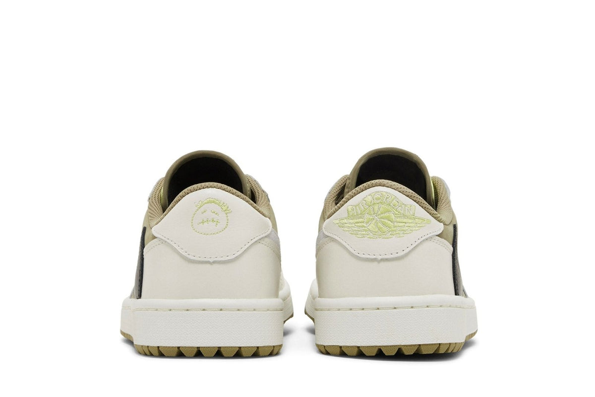 Tênis Nike Travis Scott x Air Jordan 1 Low Golf Neutral Olive Verde