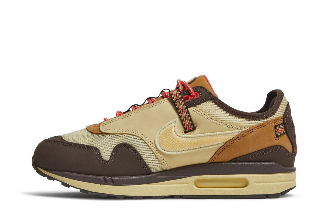 Tênis Travis Scott x Nike Air Max 1 Cactus Brown Marrom