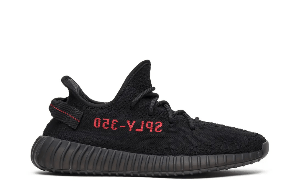 Tênis Yeezy Boost 350 v2 Black Red (Bred) Preto